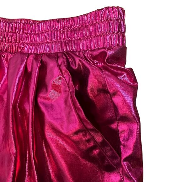 Metallic Hot Pink Short Shorts, Woman’s Size S - Picture 7 of 10